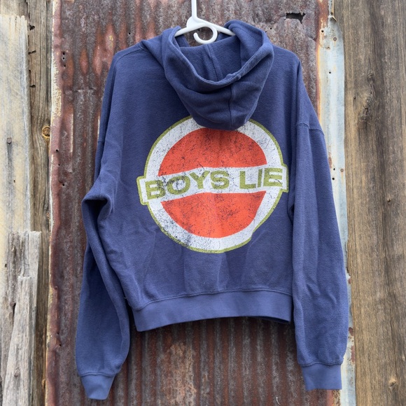 Boys Lie Blue Graphic Hoodie Sweater - Picture 1 of 2